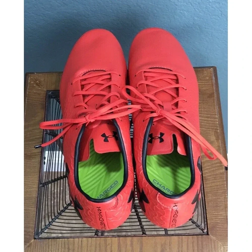 Under Armour Men's Magnetico Pro Frim Ground Soccer Cleat, Red, Size 13, NEW NWT